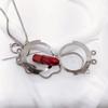 Jewelry Display Jewelry Box Keychain Mini Travel Bag Pendant Transparent Crystal Ball Bag  Women
