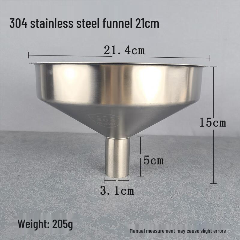 

Wutuo 304 Stainless Steel Kitchen Funnel with Strainer