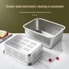 Commercial 304 Stainless Steel Square Perforated Drain Basin