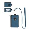 Waterproof RFID Blocking Wallet Lanyard Keychain Zipper Case Anti-Theft Wallet Slim Design ID Window Wallet Travel Use