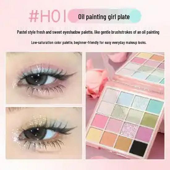 KAPEL 16-Color Multi-use Eyeshadow Palette: Matte, Glitter & Shimmer Finishes for Long-lasting Contour