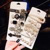 Fashion 5/6pcs Set Pearl Hair Clip For Women Hairpin Geometric Crystal Hair Barrettes Girl Hair Accessories Hairgrip