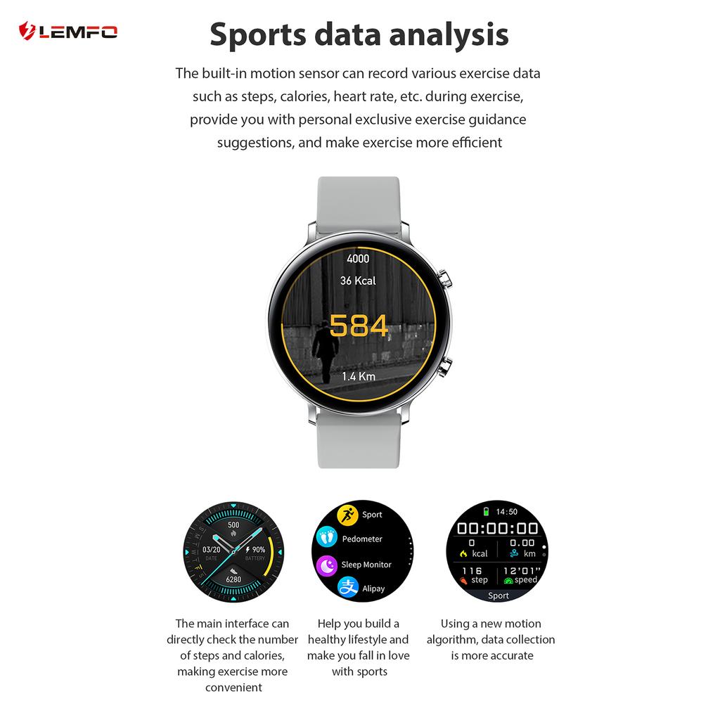 LEMFO GW33 Smart Watch Active Female Bluetooth Call Heart Rate ECG Monitor  Step Sleep Tracker Sale, Price \u0026 Reviews | Gearbest