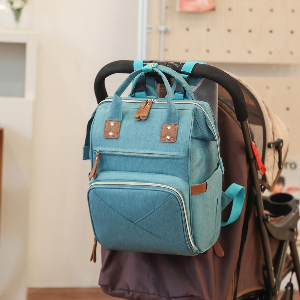 Large-capacity mommy bag, multifunctional and portable, designed for easy storage and carrying, a lightweight backpack for moms, with multiple