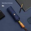 Automatic Umbrella Men Wooden Handle Reinforcement Sun Protection UV Protection Rain and Rain Dual-Use Female Vinyl Rainstorm Dedicated Umbrella