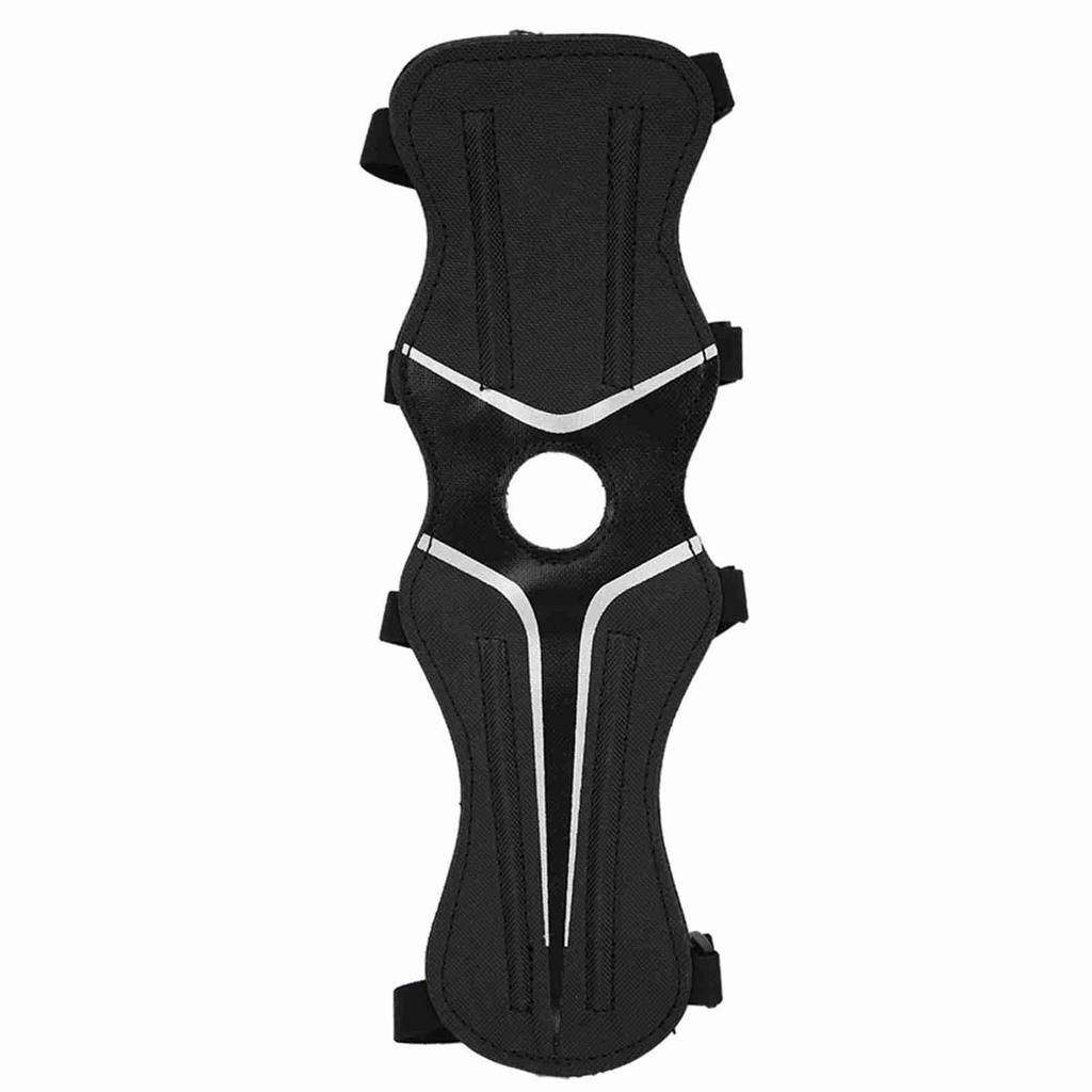 600D Nylon Adjustable Archery Arm Guard Protective Gear for Recurve Shooting Bow (Black)
