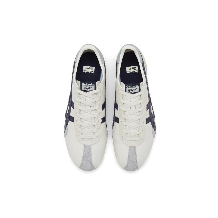 ONITSUKA TIGER Runspark Pohodlné Tlumící Prodyšné Lehké Nízké Top Neformální Běžecké Boty Unisex tenisky Bílé Modré 1183B480-103