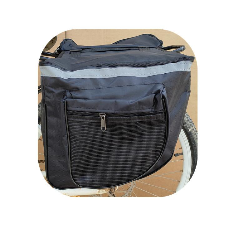 Bicycle Rear Seat Bag Large Capacity Waterproof Double Side Pannier Bag With Reflect Strip Bicycle Rear SeatTail Bag