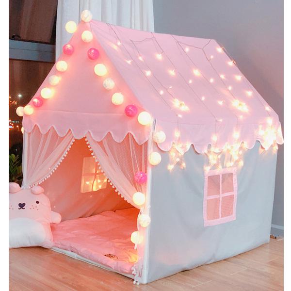 Princess Castle Indoor Play Tent with Mosquito Net for Kids - Birthday Gift Idea