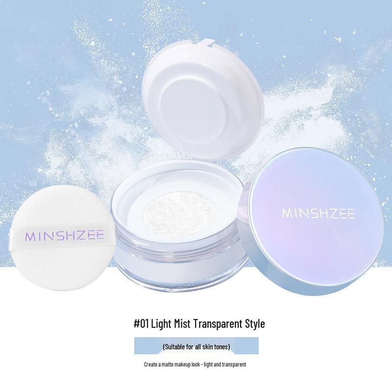 Mingxi Zhi Long-lasting Oil Control Setting Loose Powder - Smudge & Cake Resistant