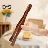 Wooden Bread Tongs Food Tongs for Buffet Non-Slip Cooking Clamps Heat-Resistant Salad Toast Cake Fruit Clip BBQ Home Utensil