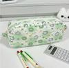 Korean Style Solid Color Cute Square Pencil Case - Large Capacity for Students