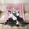 Anime Cute p-Puella Magi Madoka Magica Soft Warm Plush Blanket Dormitory Sofa Living Room Pet Hogar Bedroom Gift Home Flannel