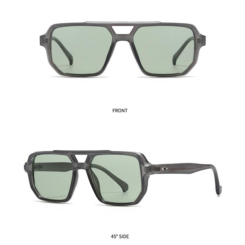 High Quality Retro High End Designer Style Edgy Punk Trendy Oversized Square Shaped Female For Both Male Sun Glasses Top