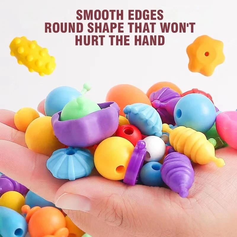 1008/508 Pieces Girl Beads Jewelry Making Kit DIY Handmade Toy Accessory Necklace Bracelet Creative Crafts Toys Christmas Gifts