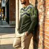 Men's Casual Vintage Boho Long Sleeve Shirt for Everyday Wear