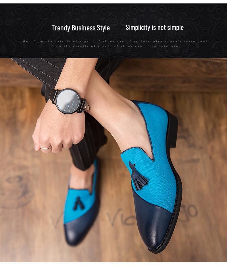 Spring & Autumn Men's Retro Tassel Leather Shoes - British Style, Formal Business Trend