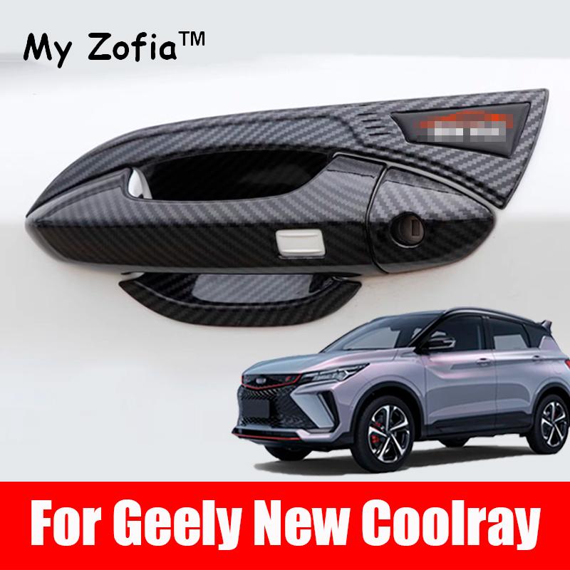 For New Geely Coolray 2023 2024 2025 Car Outer Door Handle Exterior Cover Trim Sticker Protective Car Styling Accessories