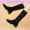 Stylish And Versatile 2024 Winter Women's Mid Heel Ankle Boots For Chic Looks