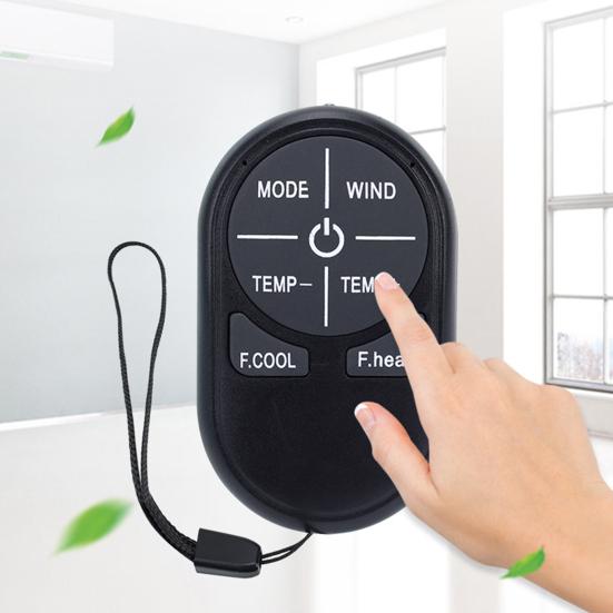 Klimaanlagen-Fernbedienung Ersatz Einfache Einrichtung Mehrere Marken Kompatibel Universell Englisch Klimaanlage AC-Fernbedienung mit Lanyard