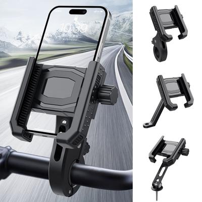 Bicycle Handlebar Stem Phone Holder Motorcycle Scooter Rearview Mirror Cell Phone Mount Stand MTB Bike Navigation GPS Brackets