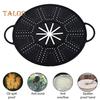 Silikonová stříkací síto na pánev Tuk Ochrana proti stříkající vodě s rukojetí Tepelná izolace Chladicí podložka Sítko Odkapávací deska pro pečení Vaření