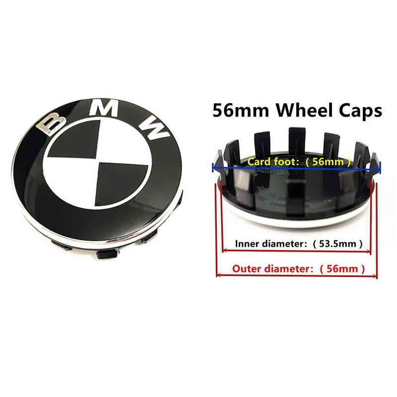 For BMW M Car Black White BMW Logo Front Hood Emblem 82mm Rear Badge 74mm Wheel Hub Cap 56mm steering wheel sticker 45mm Accessories CVA3