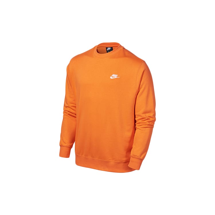 Nike Sweatshirts Men's Electric Orange Crew Neck Moderate Regular BV2667-837