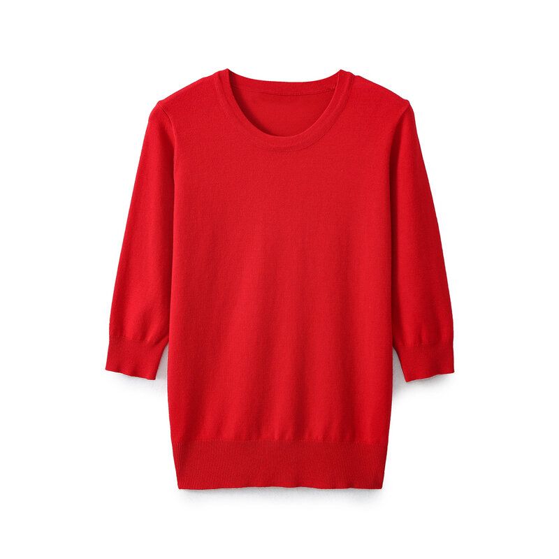 Fashion Style 2024 Spring New Women's Clothing Silm Temperament Wild French Sleeve Knitwear 1509024 105