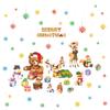 New Christmas Holiday Party Decoration Home Wall Sticker Self-adhesive Snowflake Cartoon Animal Children's Room Window