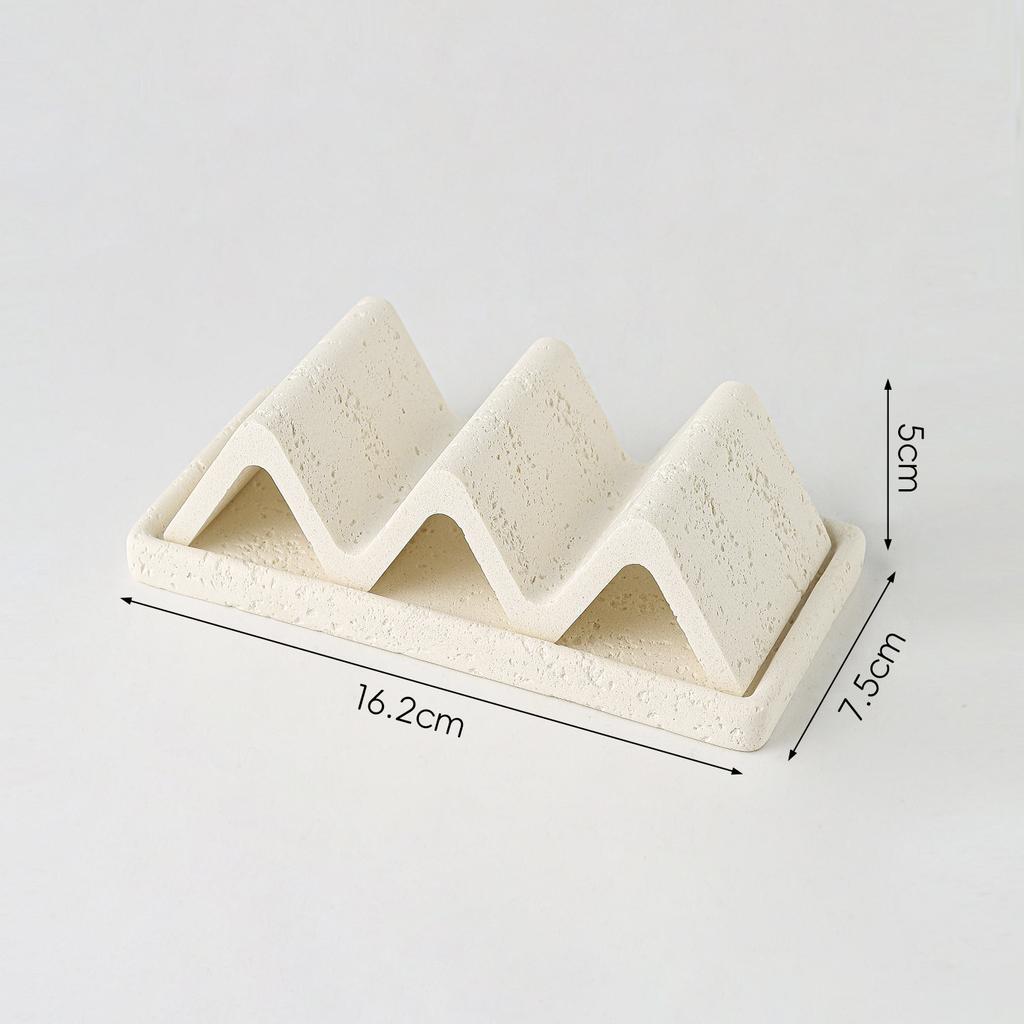 Retro Natural Cave Stone Soap Box Household Soap Tray Rack Drain Box Bathroom Decoration Bathroom Supplies Drain Box