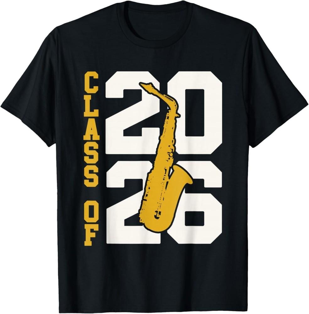 

Class of 2026 Senior Alto Sax for Saxophone Player T-Shirt 2XL