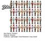 Indoor Christmas Tree Trim 48Pcs Nutcracker Wooden Ornaments Classic Soldier Hanging Decorations Vintage Holiday Souvenir for Family Wood Decor Xmas