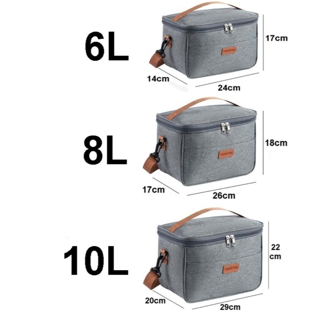 Portable Multifunctional Lunch Bag Large Capacity Thermal Waterproof Insulated Bag Travel Cooler Picnic Lunch Box Outdoor