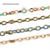 8mm Stainless Steel Colorful Enamel Cross DIY Chunky Hip Hop Chain for Necklace or Bracelet