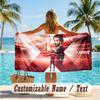 Custom Text Beach Towel, Soft Absorbent Swimming Multi-use TowelMohamed Salah