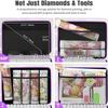 DIY Diamond Painting 420-Compartment Storage Bottles & Essential Oil Bag - Purple Handheld Tool Set
