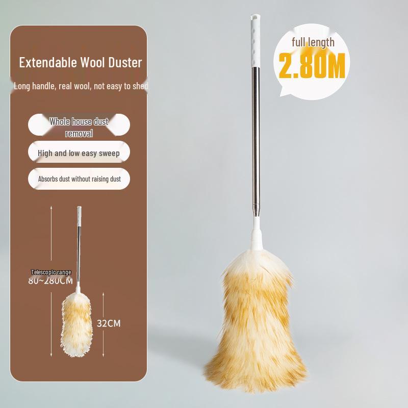 Electrostatic Wool Duster for Household Cleaning – Large Gap and Dust Removal Brush.