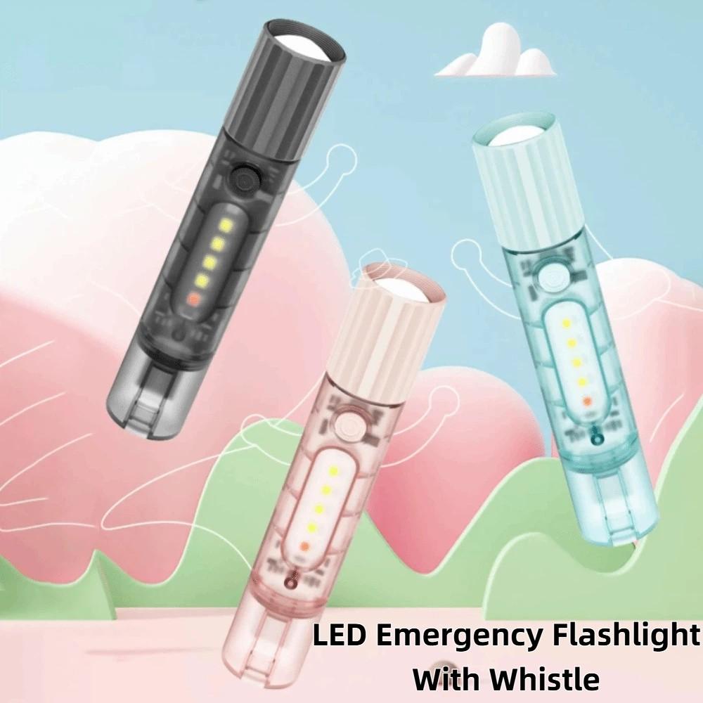 Rechargeable LED Emergency Flashlight Small Portable Flashlight  Camping