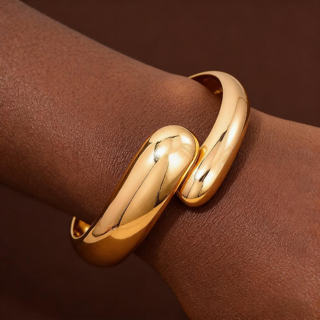 Geometric Oval Open Bracelet Simple Fashion Trend Bracelet High Sense Niche Tide Jewelry