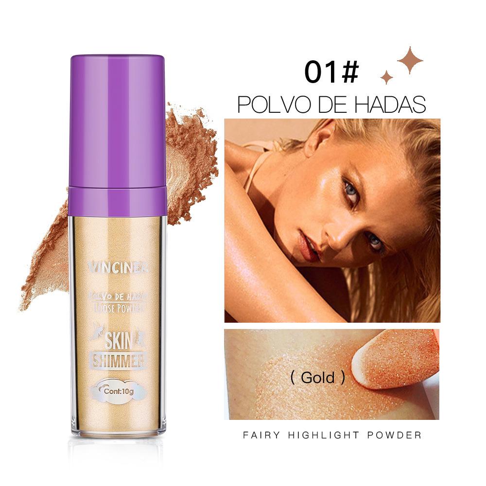 

Фея Хайлайтер: 3D Контур, Осветляющая фиксирующая пудра, Сияние тела 10G