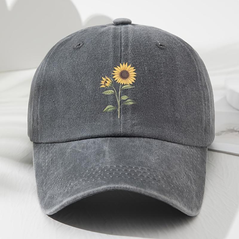 Retro Sunflower Baseball Hat Adjustable Dad Hat Suitable for Outdoor Sports Fishing and Camping Daily Leisure