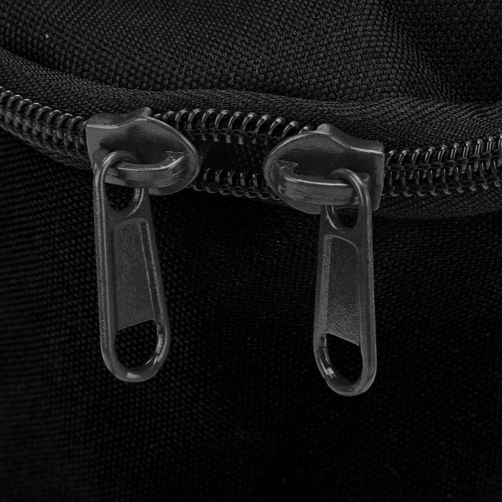 

Large Capacity Camping Gas Lamp Handle Bag Portable Double Zipper Bag Cookware Storage чёрный