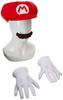 Super Mario Goods Hat False Mustache Set Cosplay Goods Video Game Children's [Item]