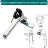 MS324 Zinc Alloy T/L-Type Handle Lock for Air Purifier Door and Industrial Equipment