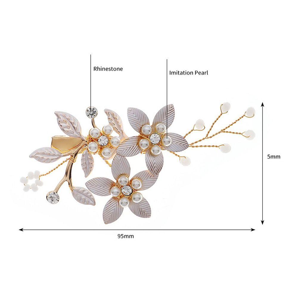 Elegant Hairpins Handmade Pearl Flower Barrettes Fashion Hair Clips  Hair Accessories