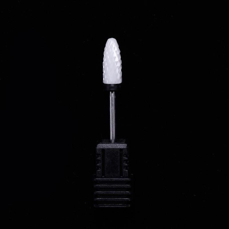 Ceramic Nail Grinding Head - Corn Bullet Rocket Shape for Electric Nail Grinder