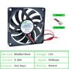 ACP8010 8cm 80mm Fan 80x80x10mm DC5V 12V 24V 2 Wires 2pin for Chassis Power Supply Charger Inverter Ultra-thin Cooling Fan