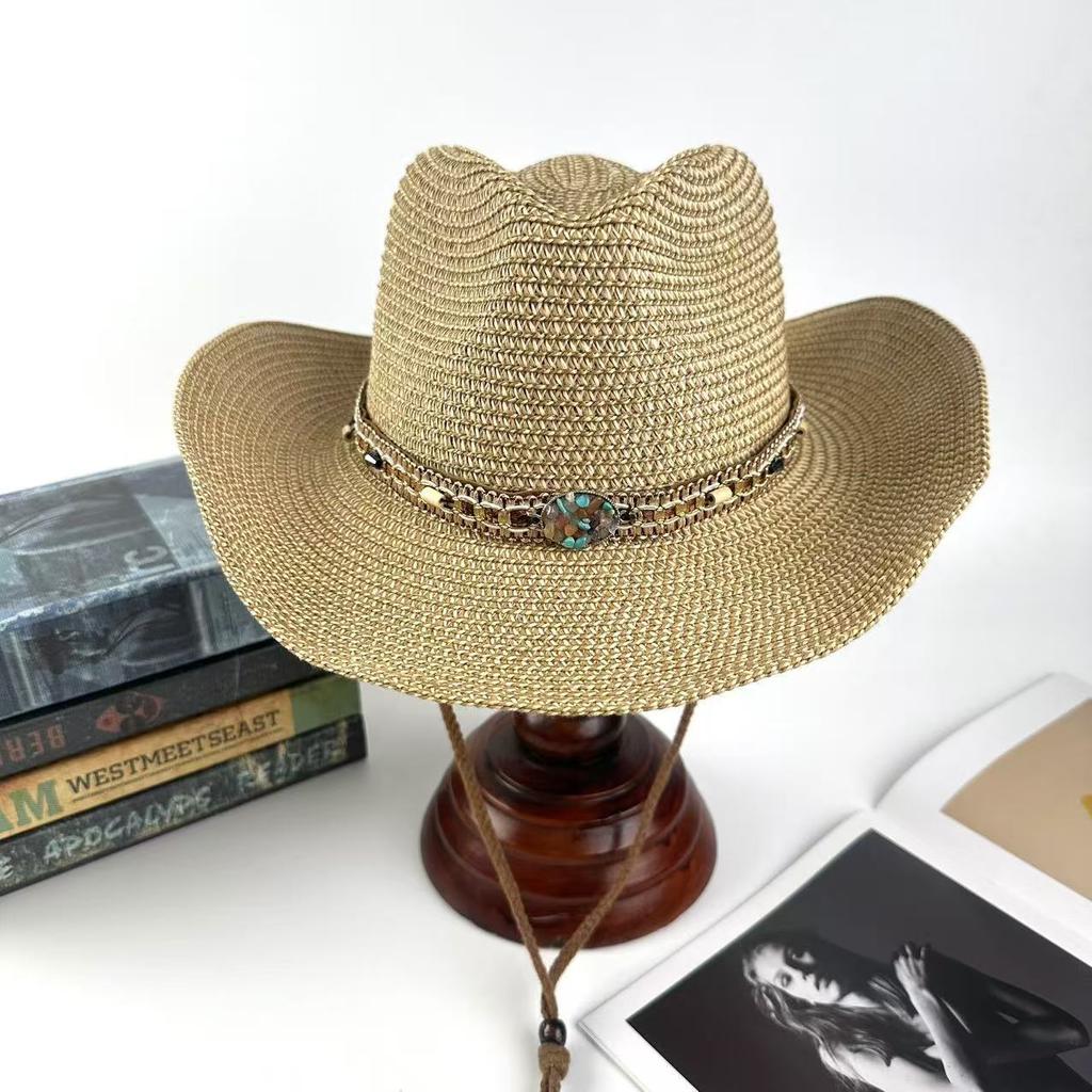 American Independence Day Flag Pattern Western Cowboy Hat Sunshade Panama Hat