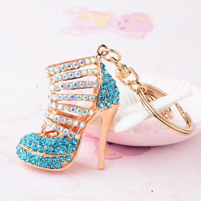 Porte-clés Exquis Escarpins Strassés - Pendentif Mignon Coréen Créatif pour Sac à Main Femme